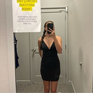 Black dress with sparkles